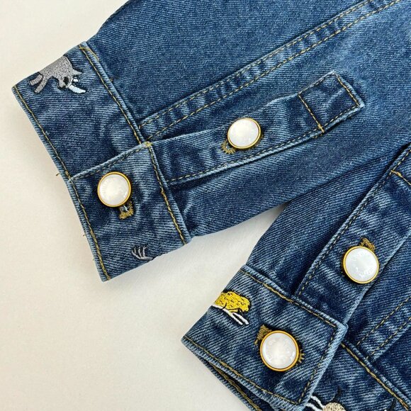 Louis Vuitton LV New Collection Animal Embroidered Denim Jacket Men's - Picture 13 of 14